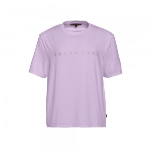 Camiseta Goldbergh BOXY short sleeve Moradas | XEMZUH-521