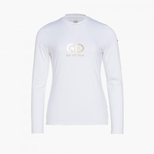 Camiseta Goldbergh HOMEBASE long sleeve Blancas | UTPWCA-405