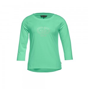 Camiseta Goldbergh RAVEN 3/4 sleeve Verde | YDWRSU-701