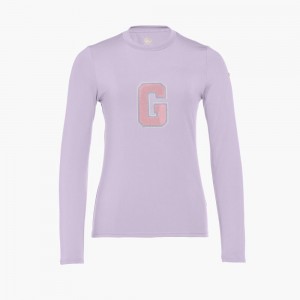 Camiseta Goldbergh SUPER G long sleeve Moradas | NWYXMA-164