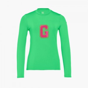 Camiseta Goldbergh SUPER G long sleeve Verde | BSGXZM-283