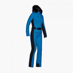 Ski Suit Goldbergh PARRY faux border Azules | TLXEJF-417