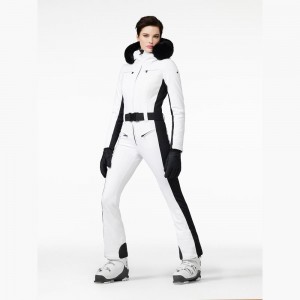 Ski Suit Goldbergh PARRY faux border Blancas | EBSGKN-372