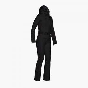 Ski Suit Goldbergh PARRY long Negras | UDTOSP-045