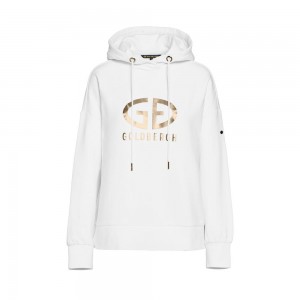 Sudadera con Capucha Goldbergh HARVARD Blancas | BYTCHR-105