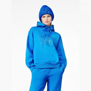 Sudadera con Capucha Goldbergh SPARKLING hooded Azules | XFCOJT-982