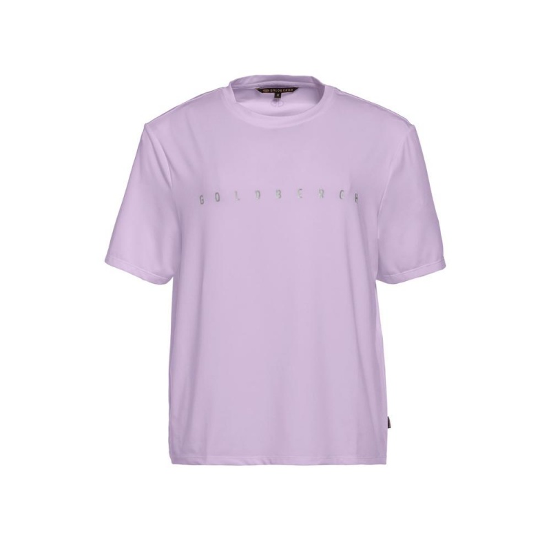 Camiseta Goldbergh BOXY short sleeve Moradas | XEMZUH-521