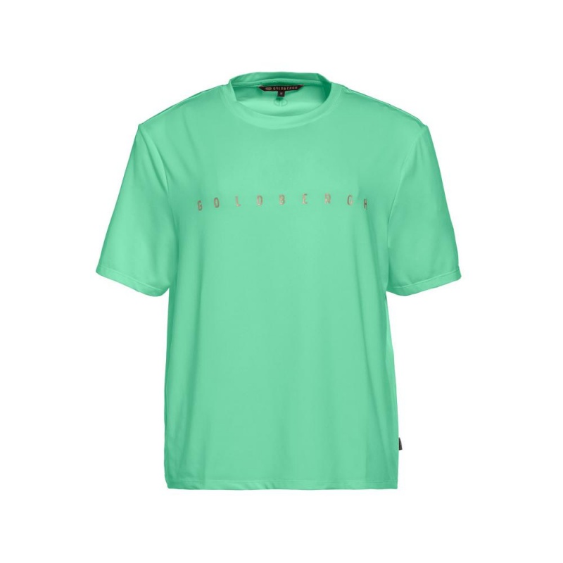 Camiseta Goldbergh BOXY short sleeve Verde | ICWUZH-982