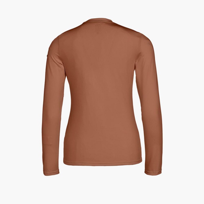 Camiseta Goldbergh HOMEBASE long sleeve Beige | ZYQAOH-106