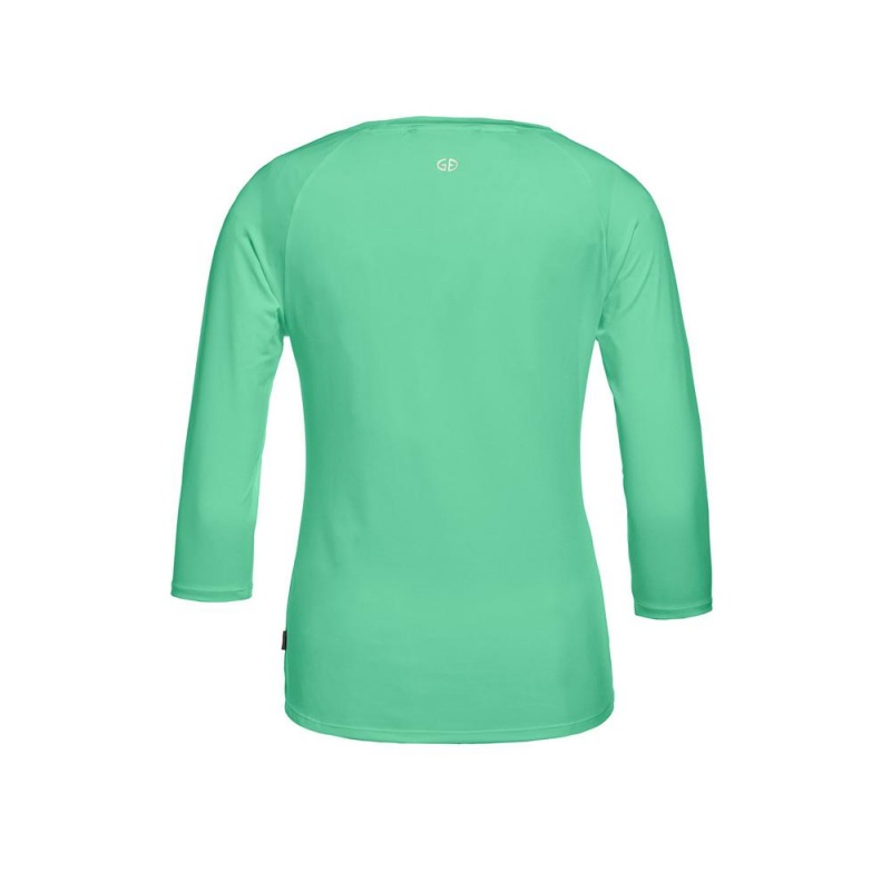 Camiseta Goldbergh RAVEN 3/4 sleeve Verde | YDWRSU-701