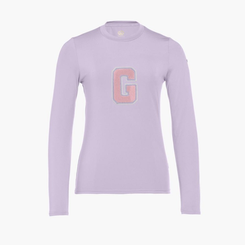 Camiseta Goldbergh SUPER G long sleeve Moradas | NWYXMA-164