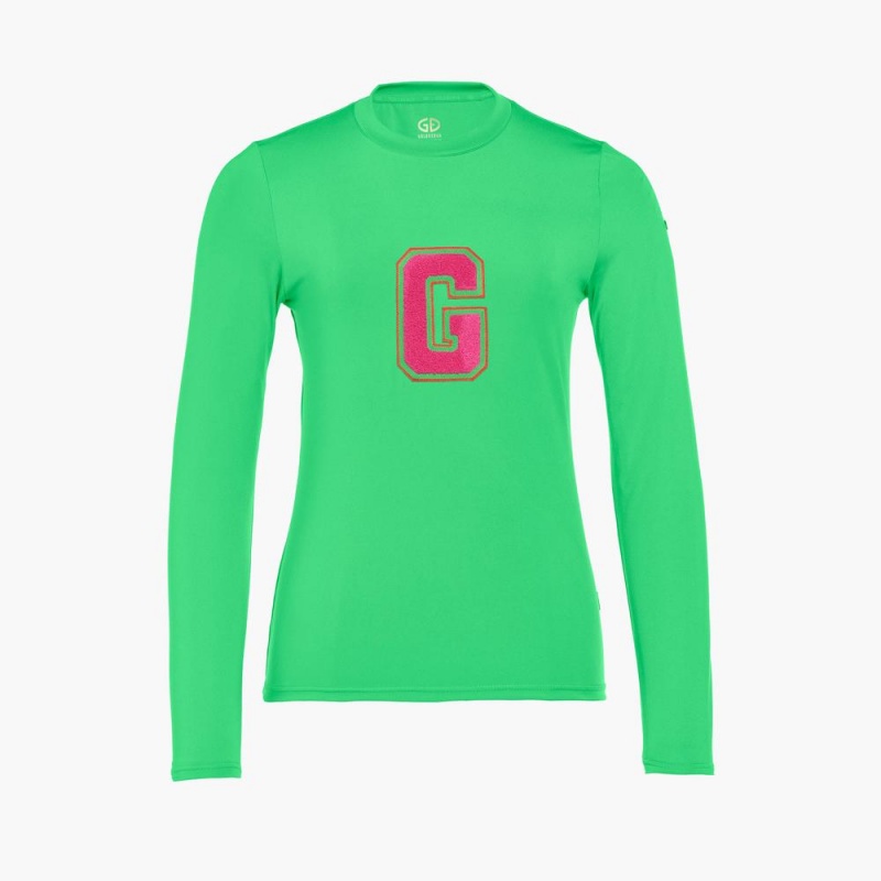 Camiseta Goldbergh SUPER G long sleeve Verde | BSGXZM-283