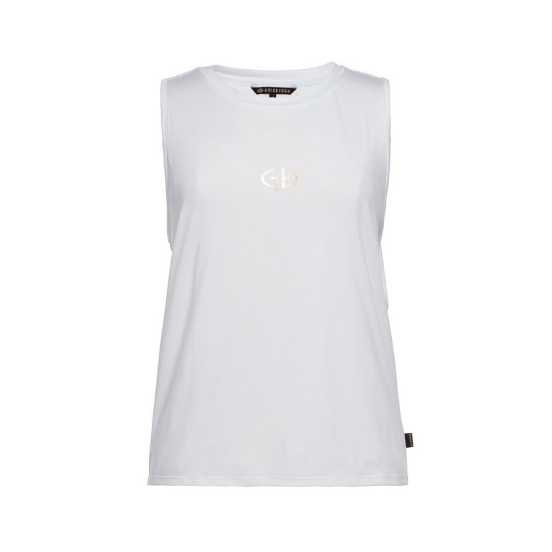 Camiseta sin Manga Goldbergh GIGI sleeveless Blancas | KEYUDN-594