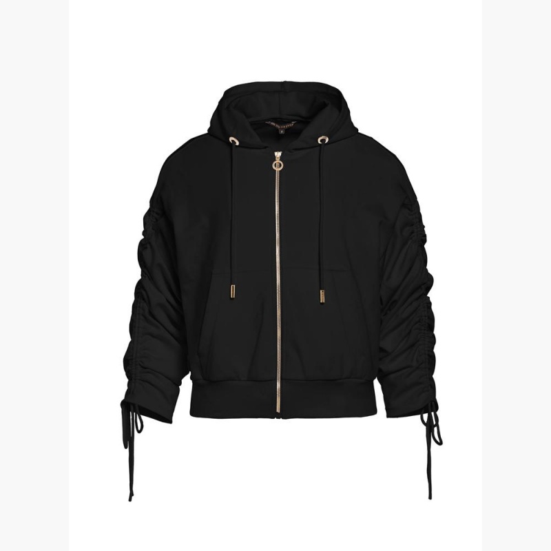 Chamarras Goldbergh JAZLYN hooded cardigan Negras | RKCVSH-429