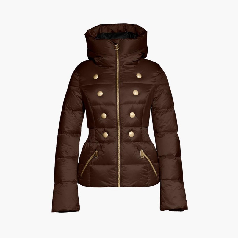 Chaqueta Esquí Goldbergh BOUTON Marrones Oscuro | CGPDQU-260