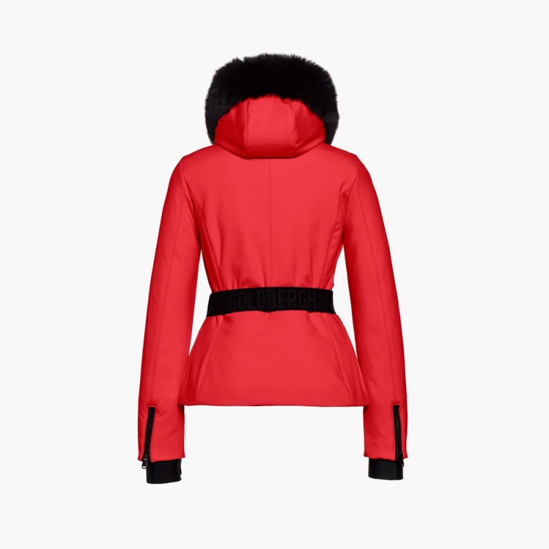 Chaqueta Esquí Goldbergh HIDA faux border Rojas | MDTLCK-653