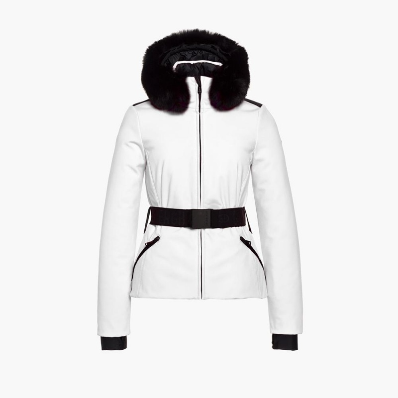 Chaqueta Esquí Goldbergh HIDA faux border Blancas | JEOYSP-095