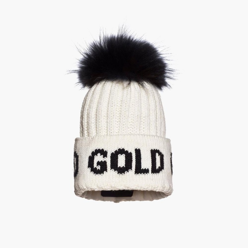 Gorro Goldbergh HODD faux pom Blancas | IDNMHB-806