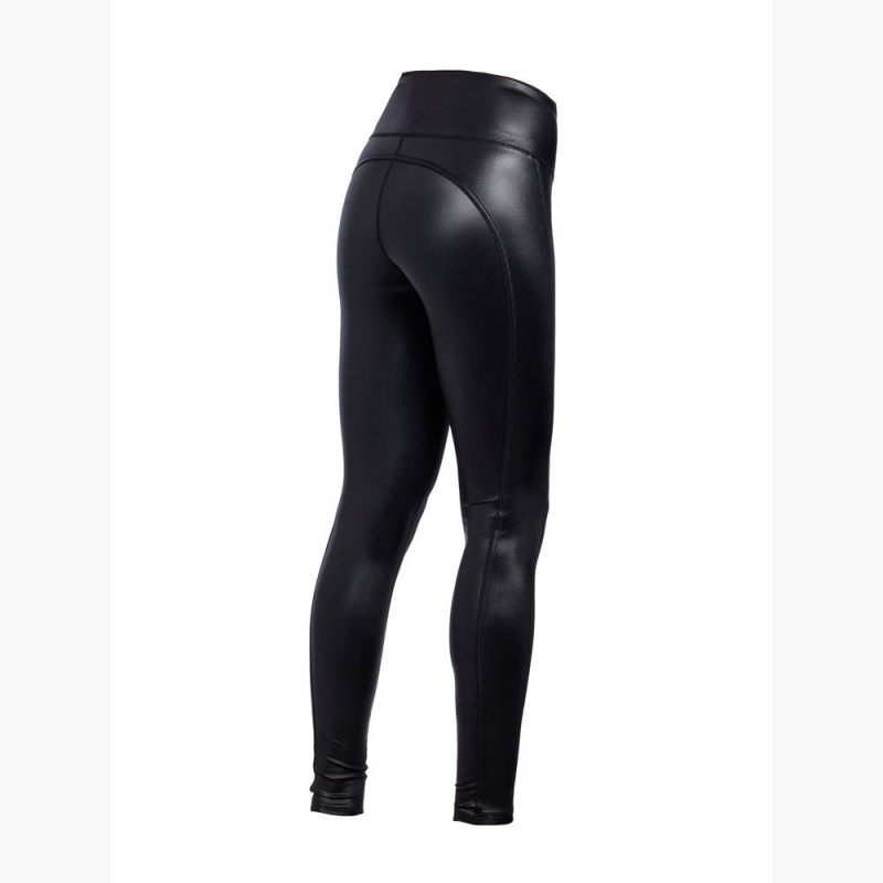 Leggins Goldbergh Sheen Negras | YWDEQL-342