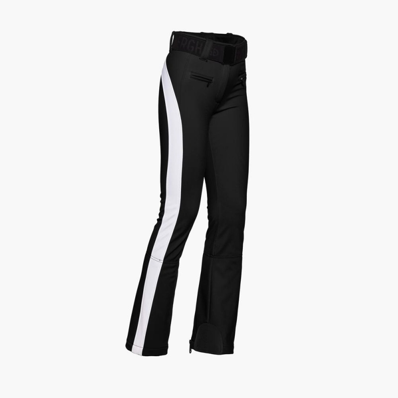 Pantalon Esquí Goldbergh RUNNER Negras Blancas | HDVJWF-021