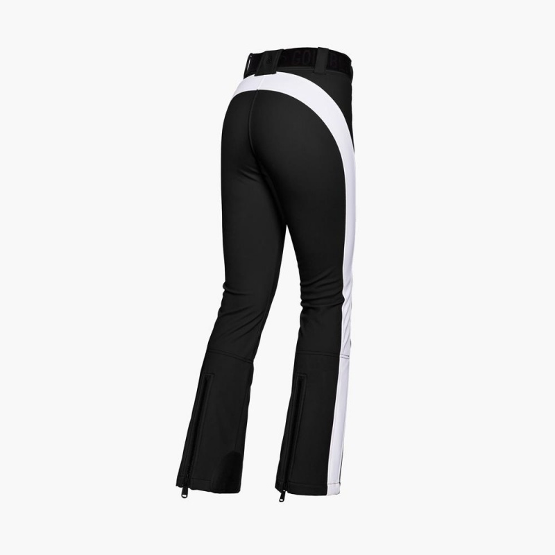 Pantalon Esquí Goldbergh RUNNER Negras Blancas | HDVJWF-021