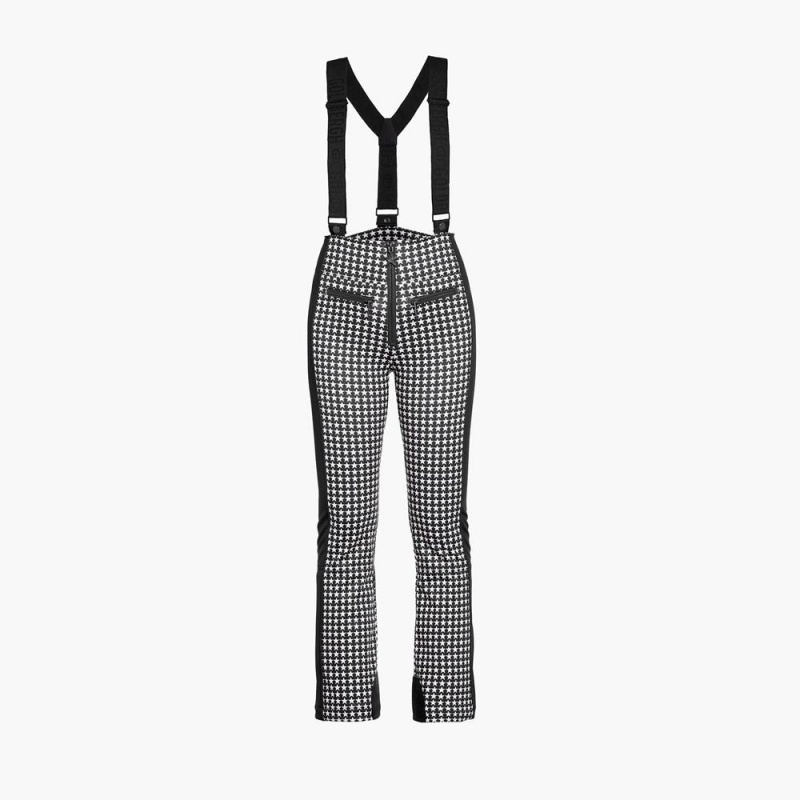 Pantalon Esquí Goldbergh STARSKI Negras Blancas | MRJHIW-089