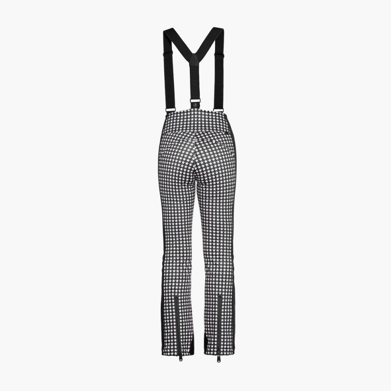 Pantalon Esquí Goldbergh STARSKI Negras Blancas | MRJHIW-089