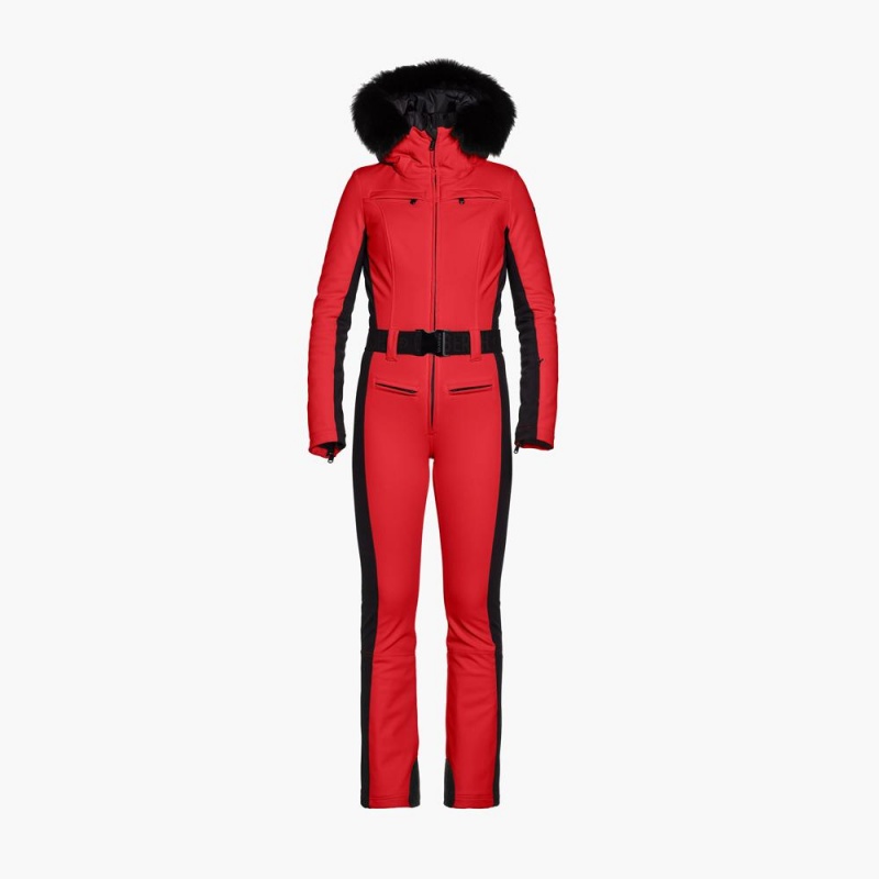 Ski Suit Goldbergh PARRY faux border long Rojas | XGWVCT-160