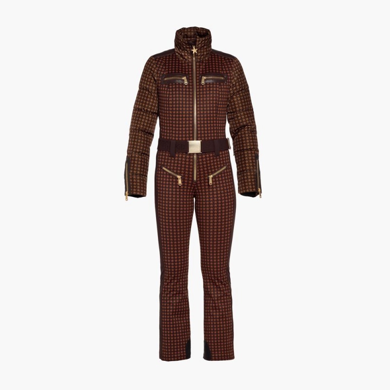 Ski Suit Goldbergh STARSTRUCK Marrones Oscuro | GYCLWZ-632