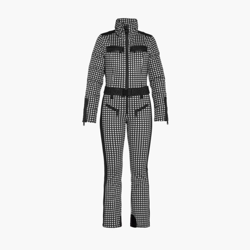 Ski Suit Goldbergh STARSTRUCK Negras Blancas | NOJBPT-963