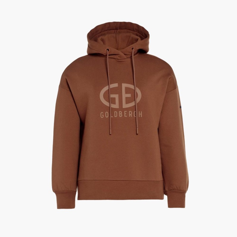 Sudadera con Capucha Goldbergh HARVARD hooded sweater Beige | ENRCSD-978