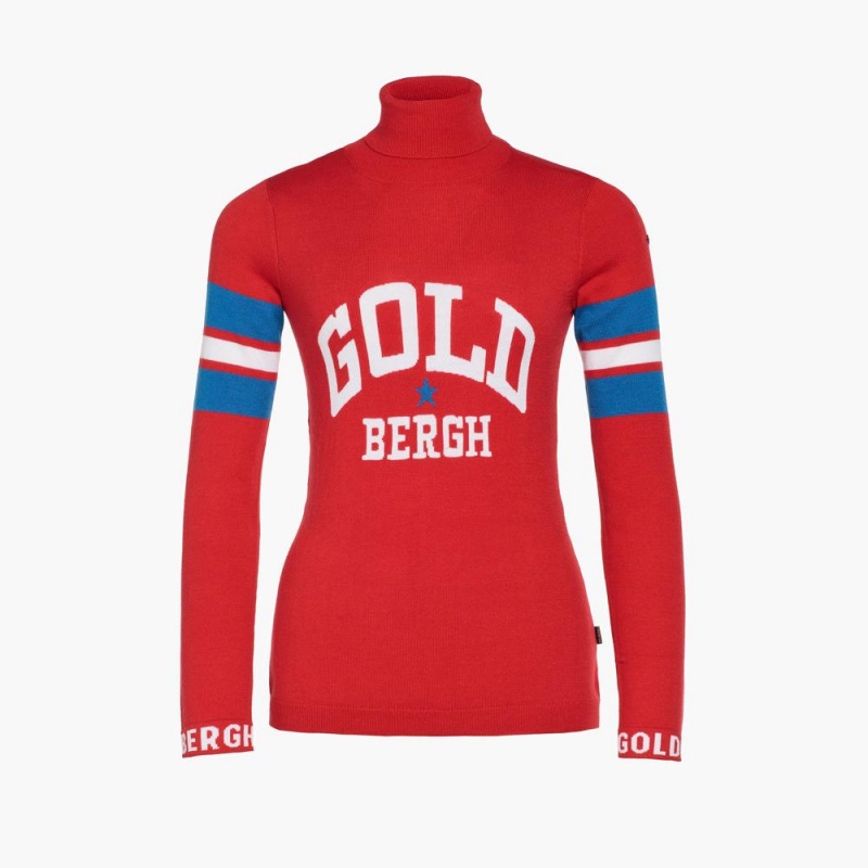 Suéter Goldbergh BISCUIT long sleeve knit Rojas | POJXIF-745