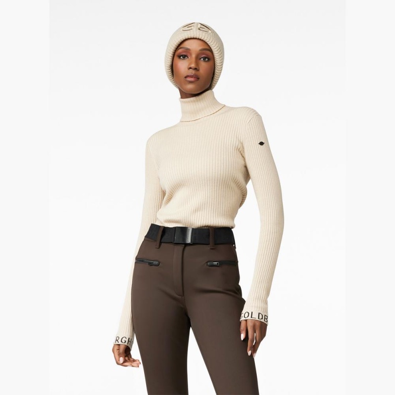 Suéter Goldbergh MIRA long sleeve knit Beige | UCYTVL-524