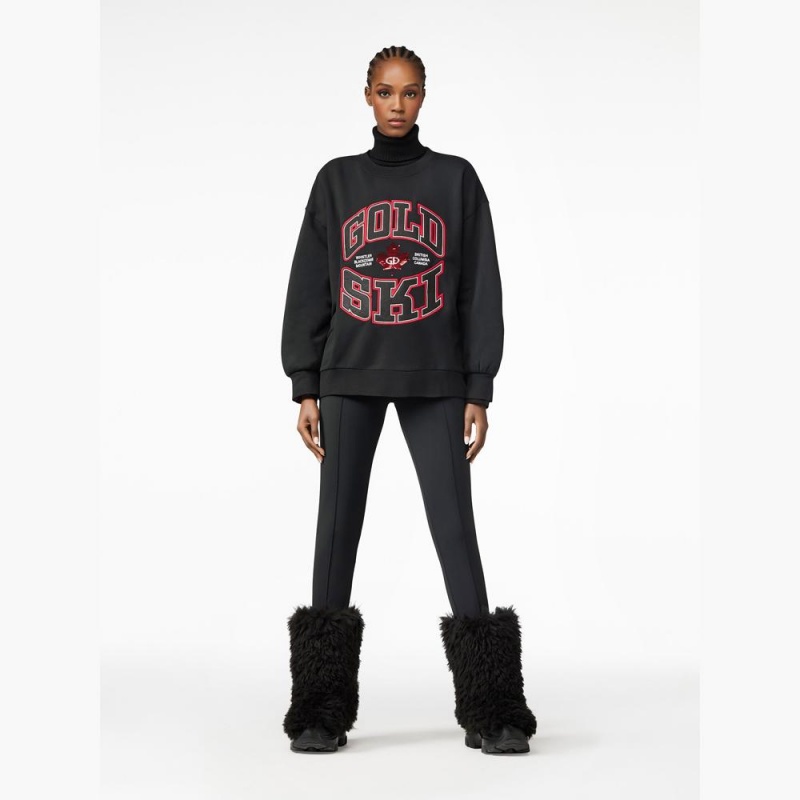 Suéter Goldbergh RINK crew neck Negras | BEUSYJ-427