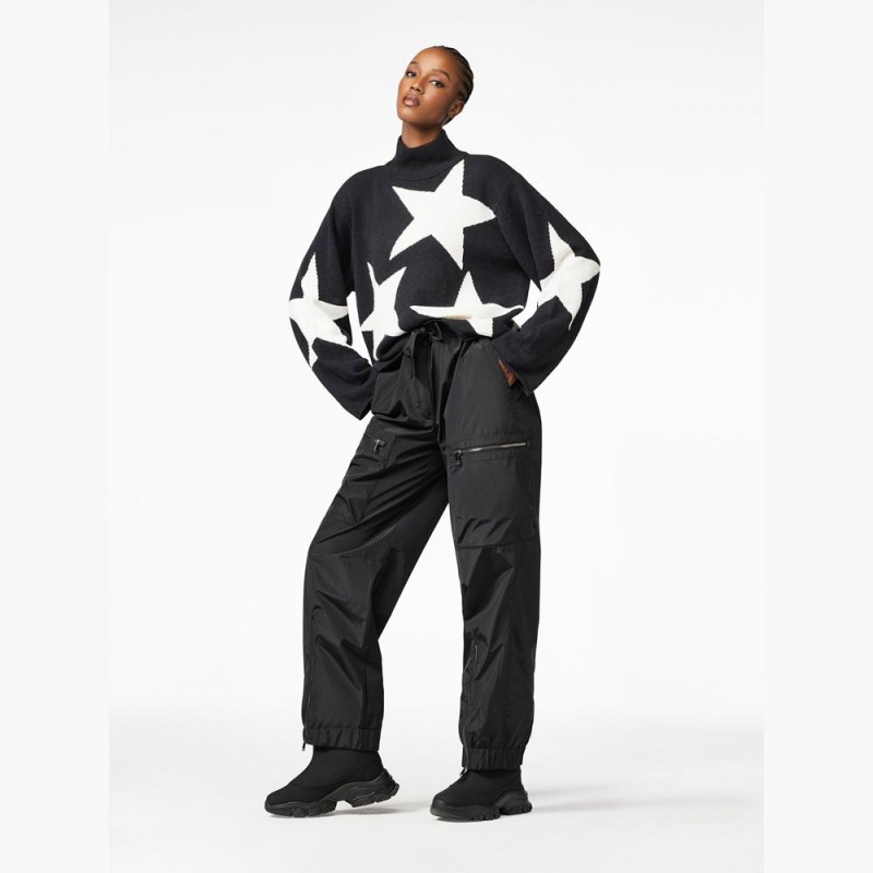 Suéter Goldbergh RISING STAR long sleeve knit Negras | JFQXSM-620