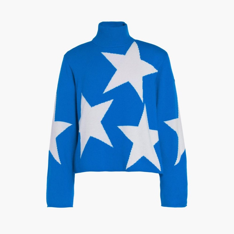 Suéter Goldbergh RISING STAR long sleeve knit Azules | KXYCJO-179