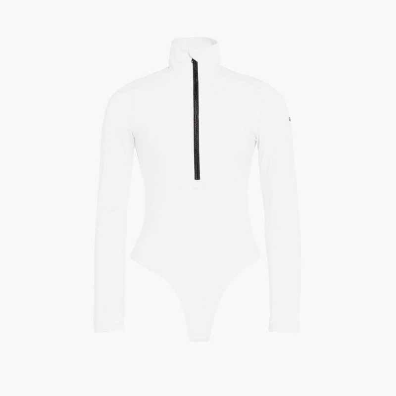 Tops de esquí Goldbergh POPPY ski body Blancas | MPESXK-581